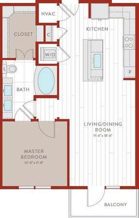 Aura Bluffview Apartments A12 Floor Plan Aura Bluffview Apartments A12 Floor Plan